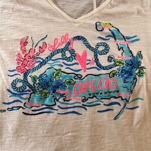 Lilly Pulitzer Cape Cod Graphic Tee XS⚓️
